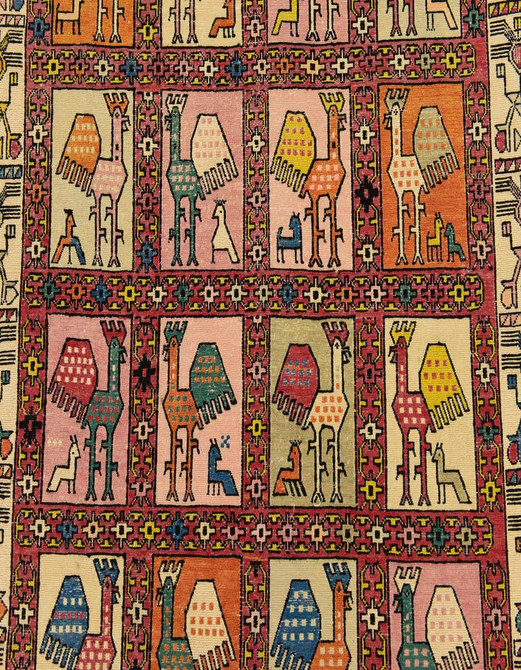 Detail image of  3' 10 x 6' Tapestry Wool Rug