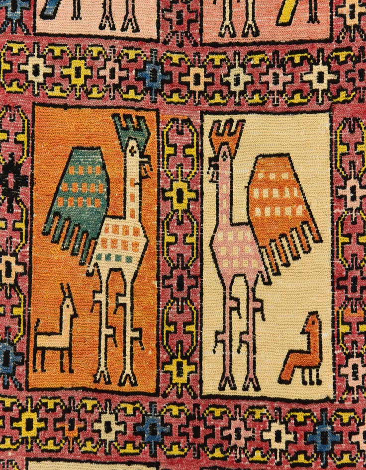 Detail image of  3' 10 x 6' Tapestry Wool Rug