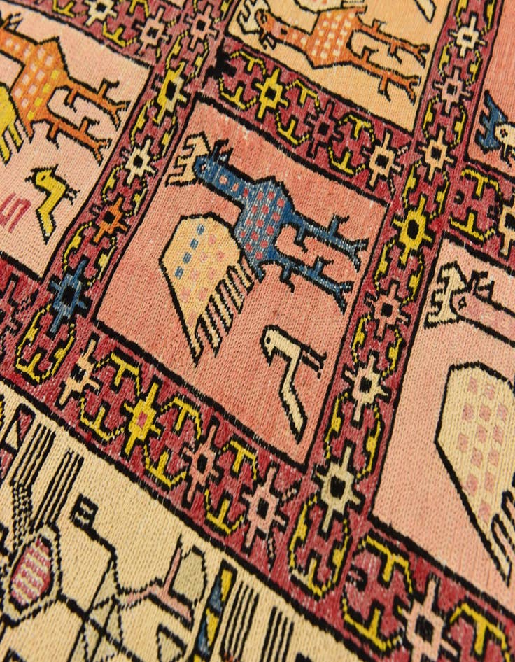 Detail image of  3' 10 x 6' Tapestry Wool Rug