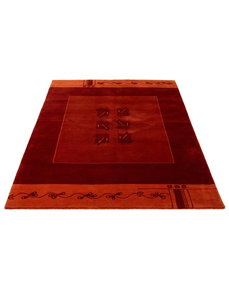 Detail image of  5' 8 x 7' 10  Hand Knotted Tibet Wool Rug