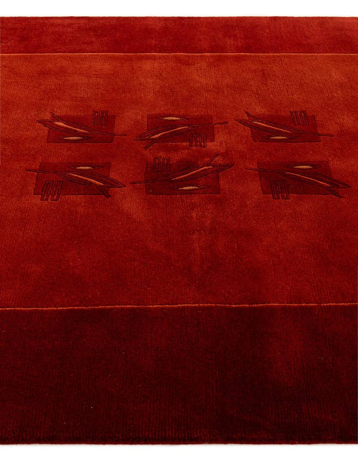 Detail image of  5' 8 x 7' 10  Hand Knotted Tibet Wool Rug