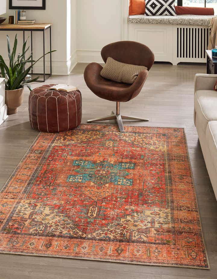 Rust Red 5' x 8' Timeless Rug | Rugs.com