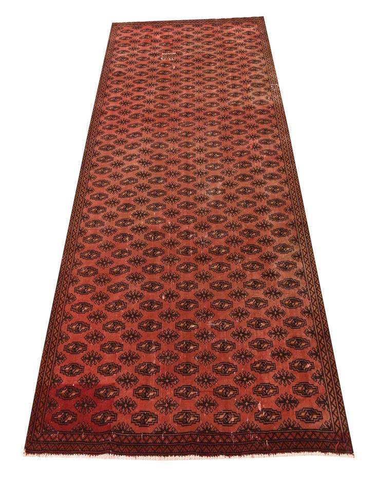 Detail image of 5' 2 x 7' 10 Hand Knotted Torkaman Persian Wool Rug