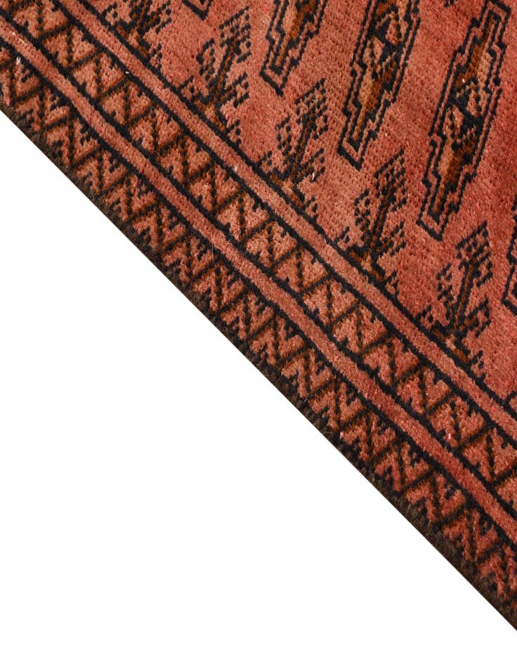 Detail image of 5' 2 x 7' 10 Hand Knotted Torkaman Persian Wool Rug