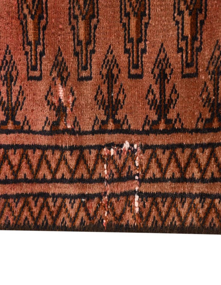 Detail image of 5' 2 x 7' 10 Hand Knotted Torkaman Persian Wool Rug