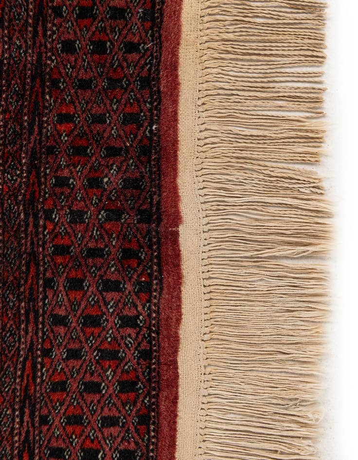 Detail image of 3' 3 x 4' 10 Hand Knotted Torkaman Oriental Wool Rug