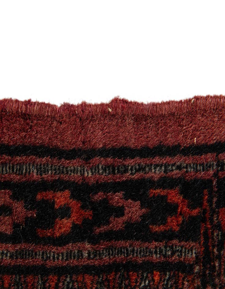 Detail image of 3' 3 x 4' 10 Hand Knotted Torkaman Oriental Wool Rug