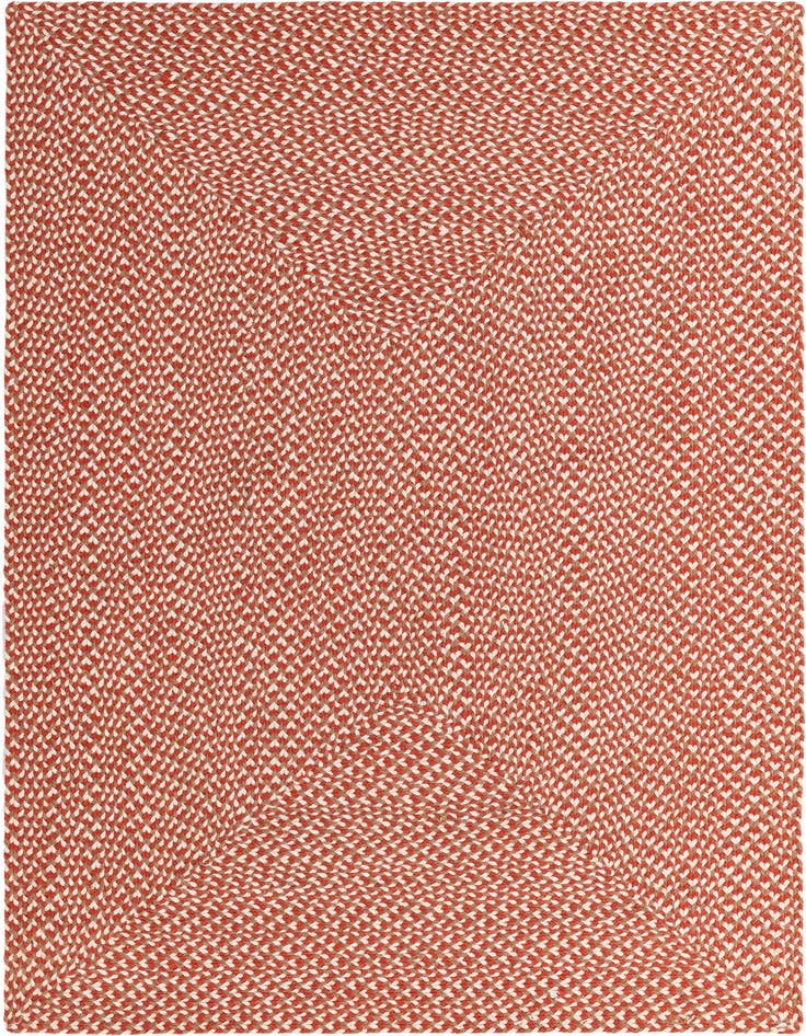 Detail image of  4' 1 x 6' 1  Hand Tweed Braided Jute Rug