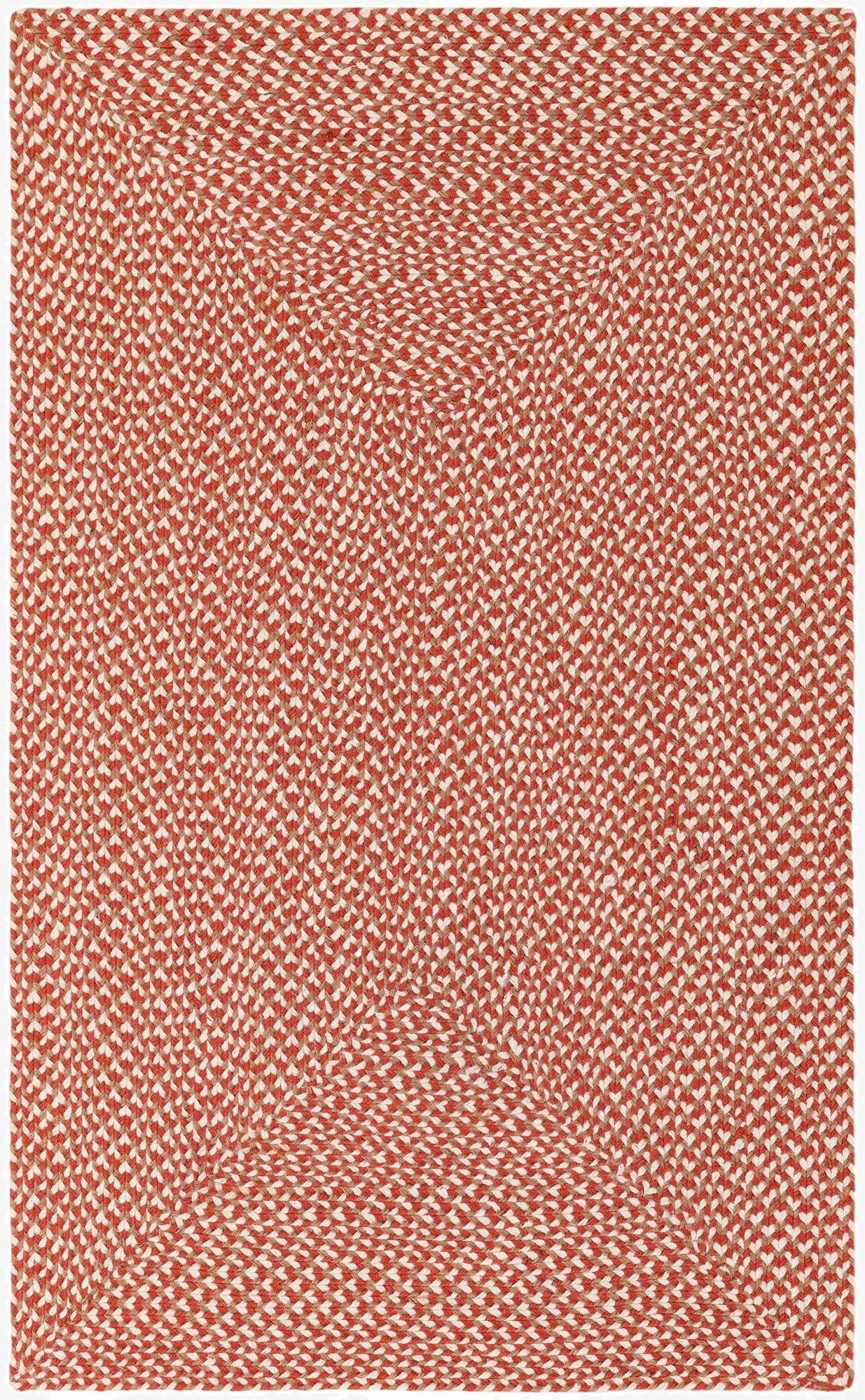  3' 1 x 5' 1  Hand Tweed Braided Jute Rug