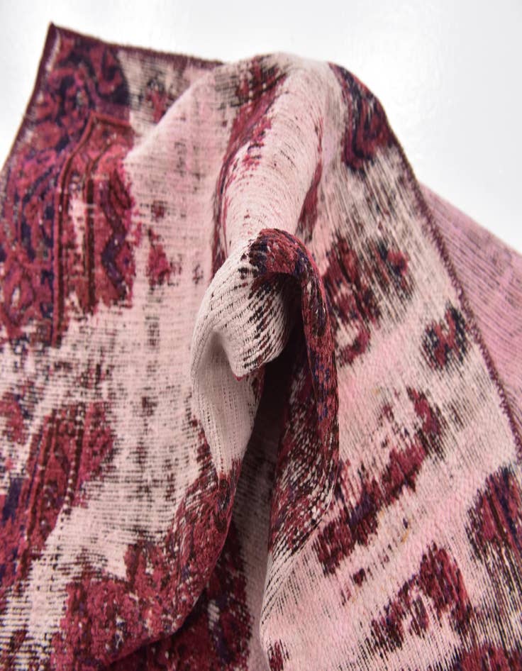 Detail image of  3' 7 x 6' 2  Hand Knotted Ultra Vintage Persian Wool Rug