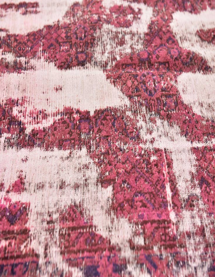 Detail image of  3' 7 x 6' 2  Hand Knotted Ultra Vintage Persian Wool Rug