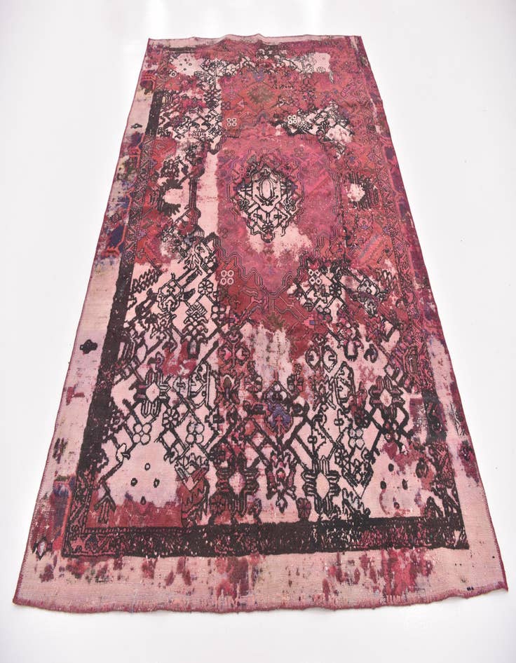 Detail image of  6' 6 x 8' 10  Hand Knotted Ultra Vintage Persian Wool Rug