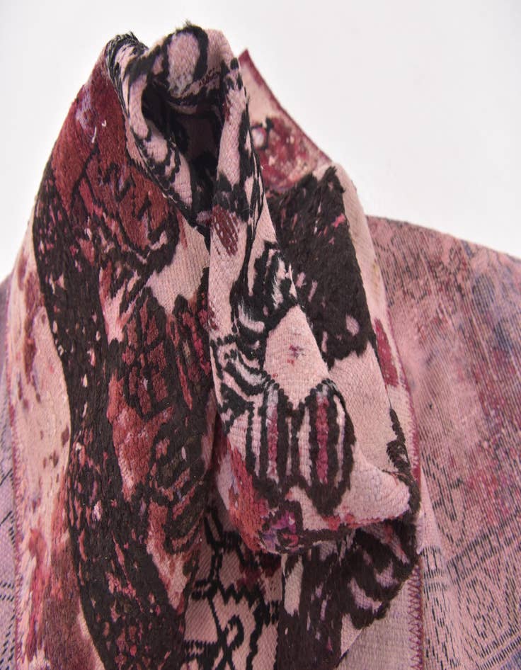 Detail image of  6' 6 x 8' 10  Hand Knotted Ultra Vintage Persian Wool Rug