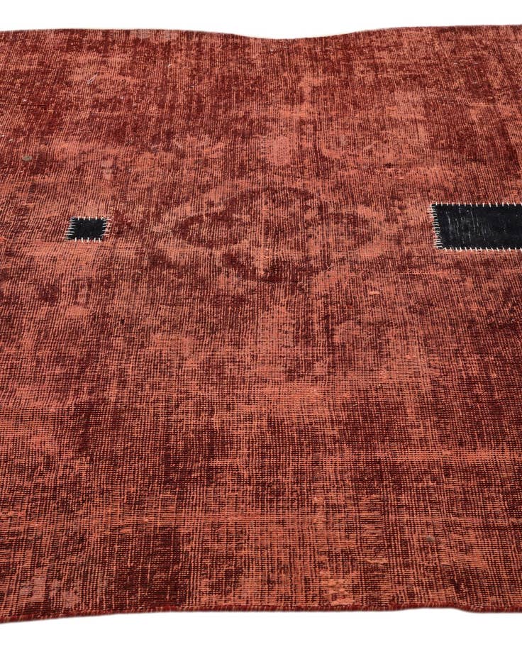 Detail image of  5' 9 x 8' 4  Hand Knotted Ultra Vintage Persian Wool Rug