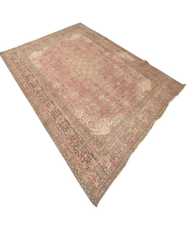 Detail image of 9' 8 x 12' 8 Hand Knotted Ultra Vintage Persian Wool Rug