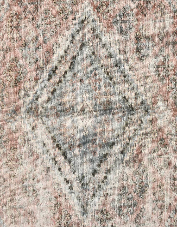 Detail image of  7' 1 x 10' 3  Hand Knotted Ultra Vintage Persian Wool Rug