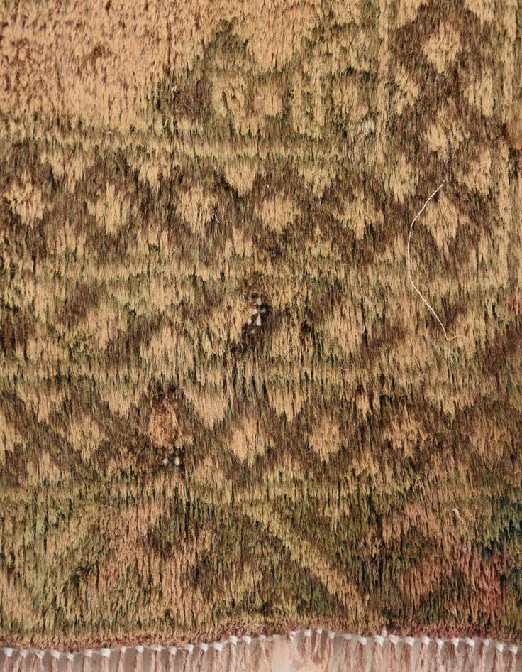 Detail image of  3' 4 x 4' 6  Hand Knotted Ultra Vintage Persian Wool Rug