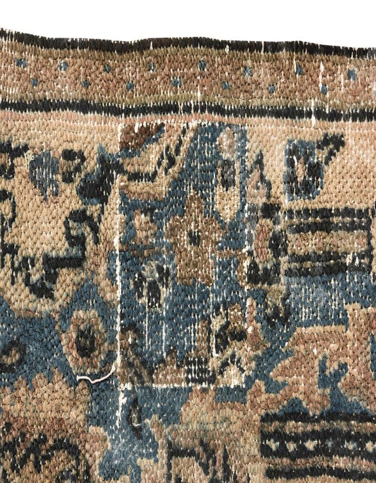 Detail image of  7' 10 x 10' 4  Hand Knotted Ultra Vintage Persian Wool Rug
