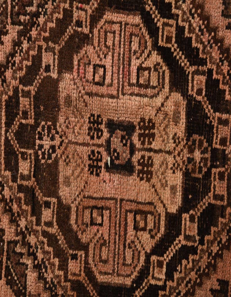Detail image of  5' 7 x 8' 4  Hand Knotted Ultra Vintage Persian Wool Rug