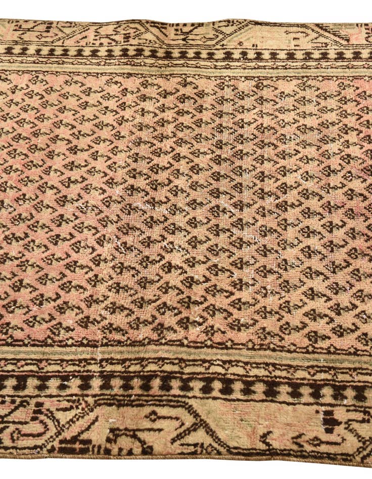 Detail image of  3' 8 x 6' 5  Hand Knotted Ultra Vintage Persian Wool Rug