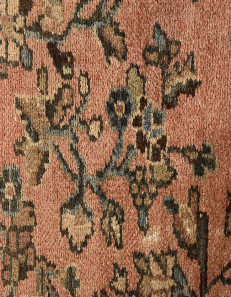 Detail image of  6' 6 x 10'  Hand Knotted Ultra Vintage Persian Wool Rug