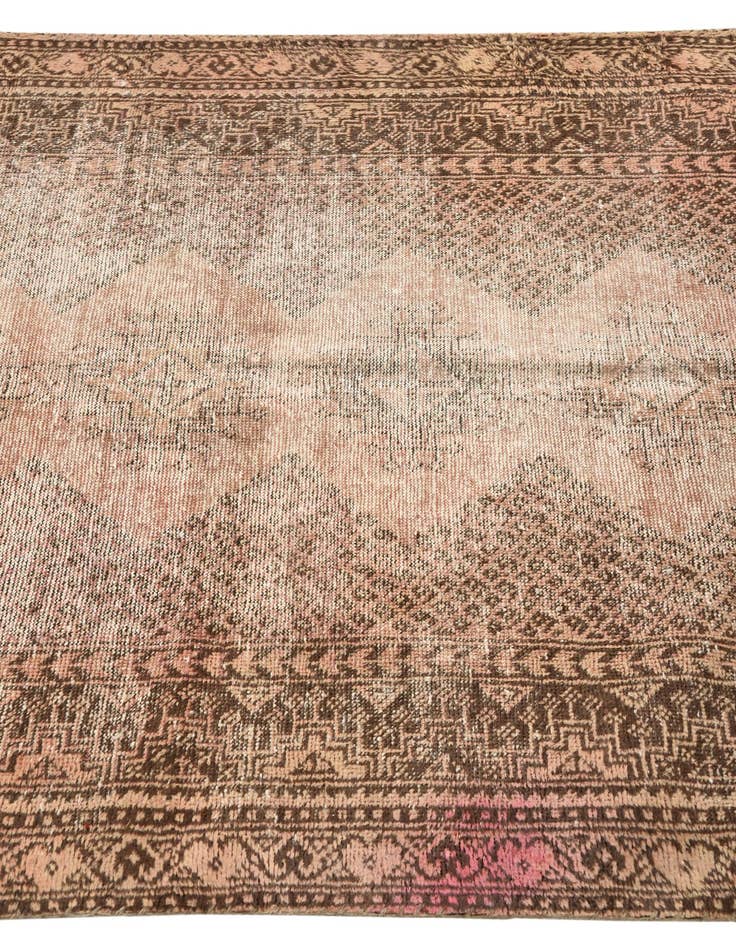 Detail image of  4' x 6' 5  Hand Knotted Ultra Vintage Persian Wool Rug