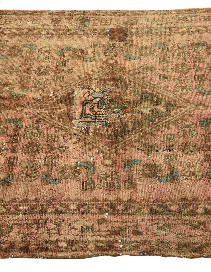 Detail image of  3' 4 x 5' 4  Hand Knotted Ultra Vintage Persian Wool Rug