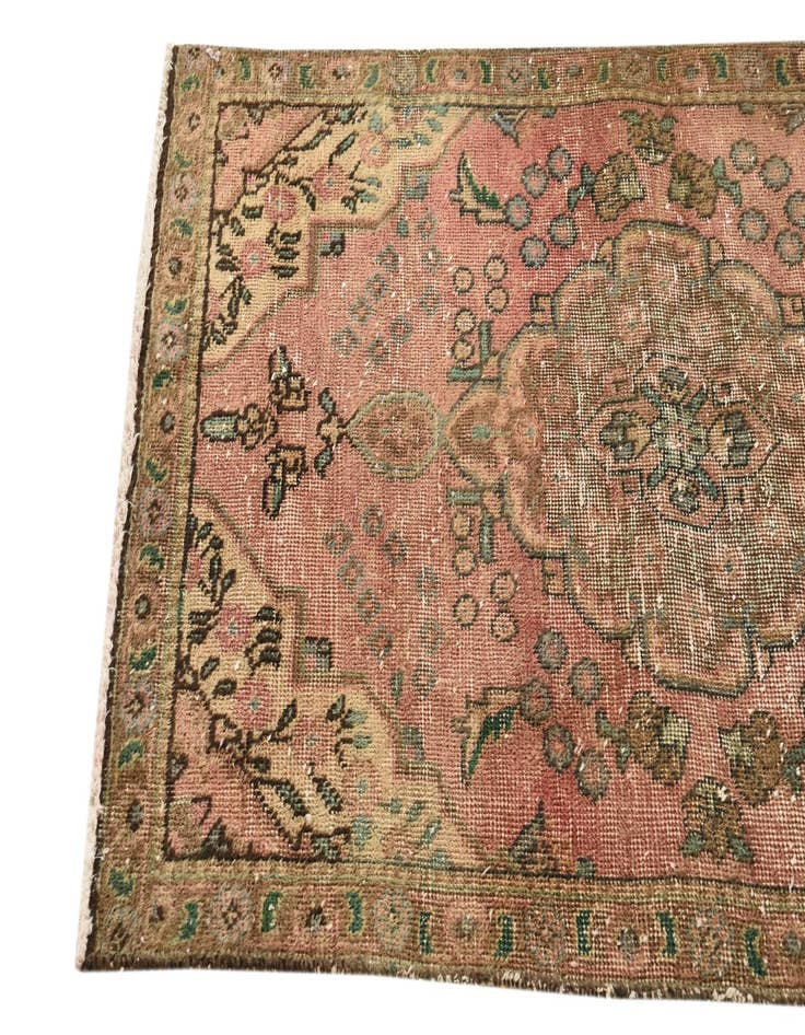 Detail image of  3' x 4' 9  Hand Knotted Ultra Vintage Persian Wool Rug