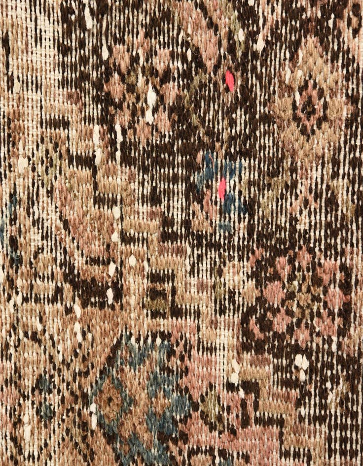 Detail image of  5' 1 x 9' 3  Hand Knotted Ultra Vintage Persian Wool Rug