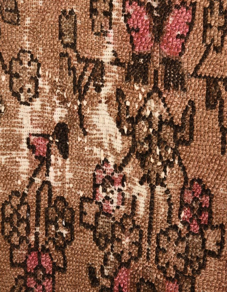 Detail image of  6' 9 x 9' 10  Hand Knotted Ultra Vintage Persian Wool Rug