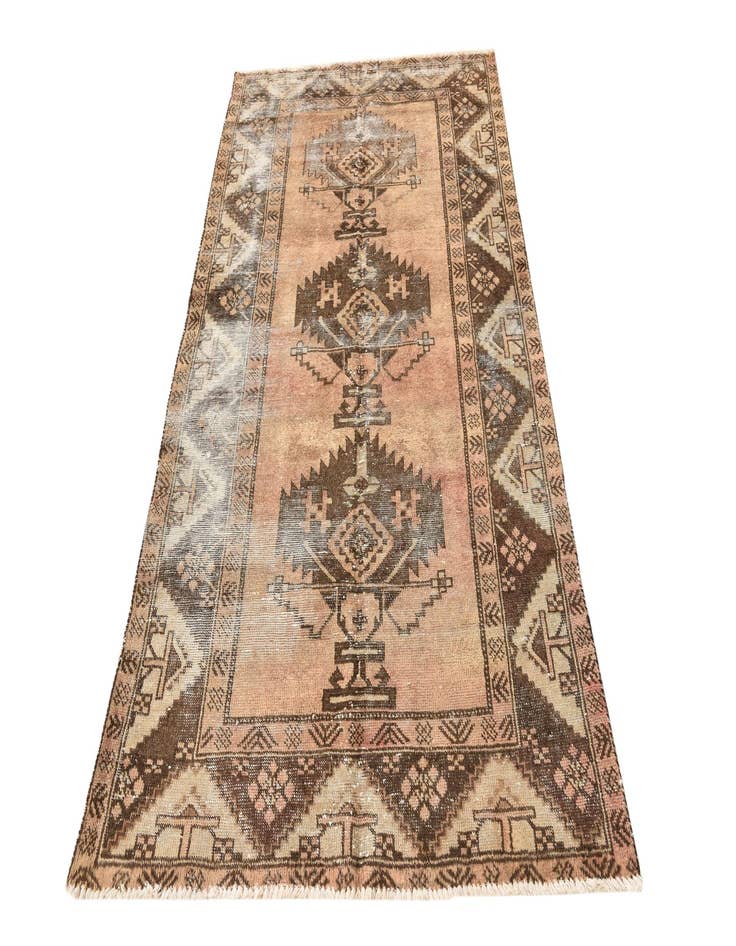 Detail image of  4' x 6' 7  Hand Knotted Ultra Vintage Persian Wool Rug