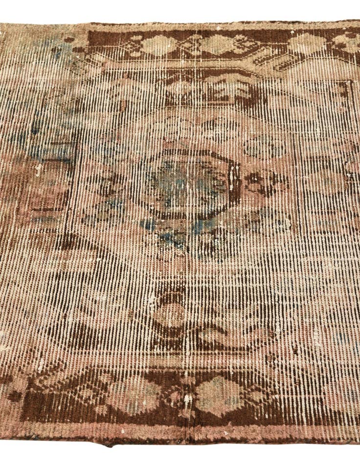 Detail image of  3' 7 x 5' 8  Hand Knotted Ultra Vintage Persian Wool Rug