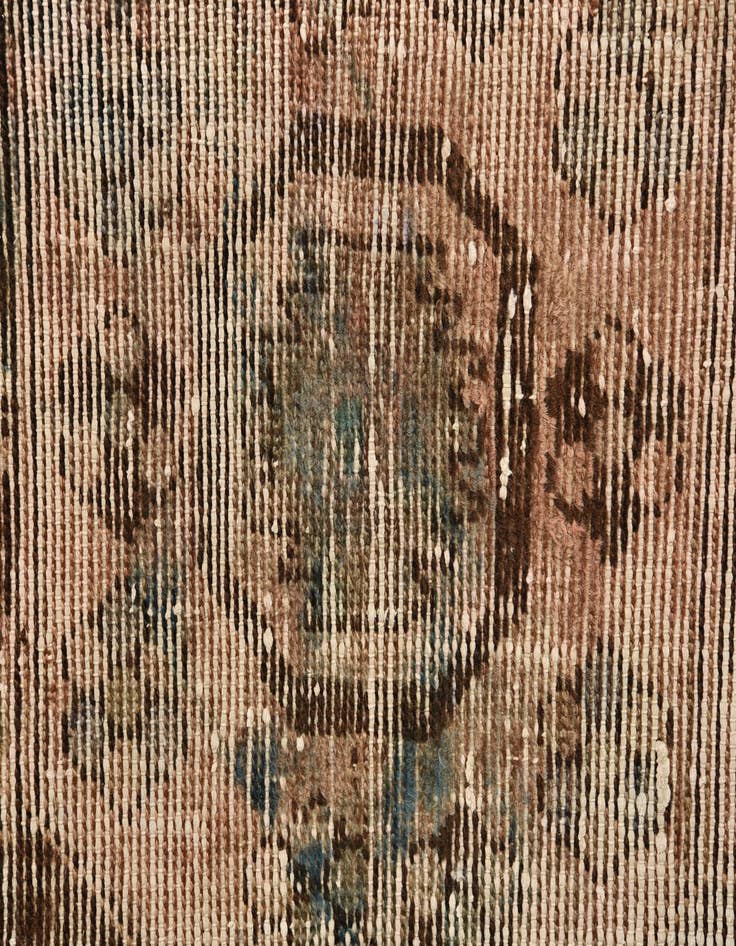 Detail image of  3' 7 x 5' 8  Hand Knotted Ultra Vintage Persian Wool Rug