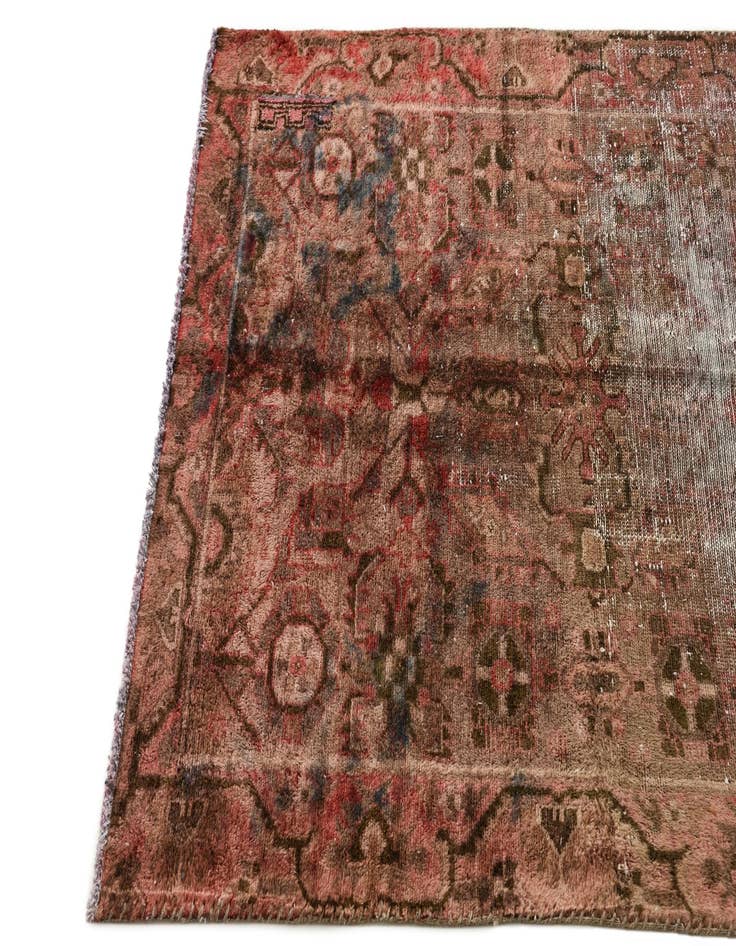 Detail image of  3' 7 x 4' 7  Hand Knotted Ultra Vintage Persian Wool Rug