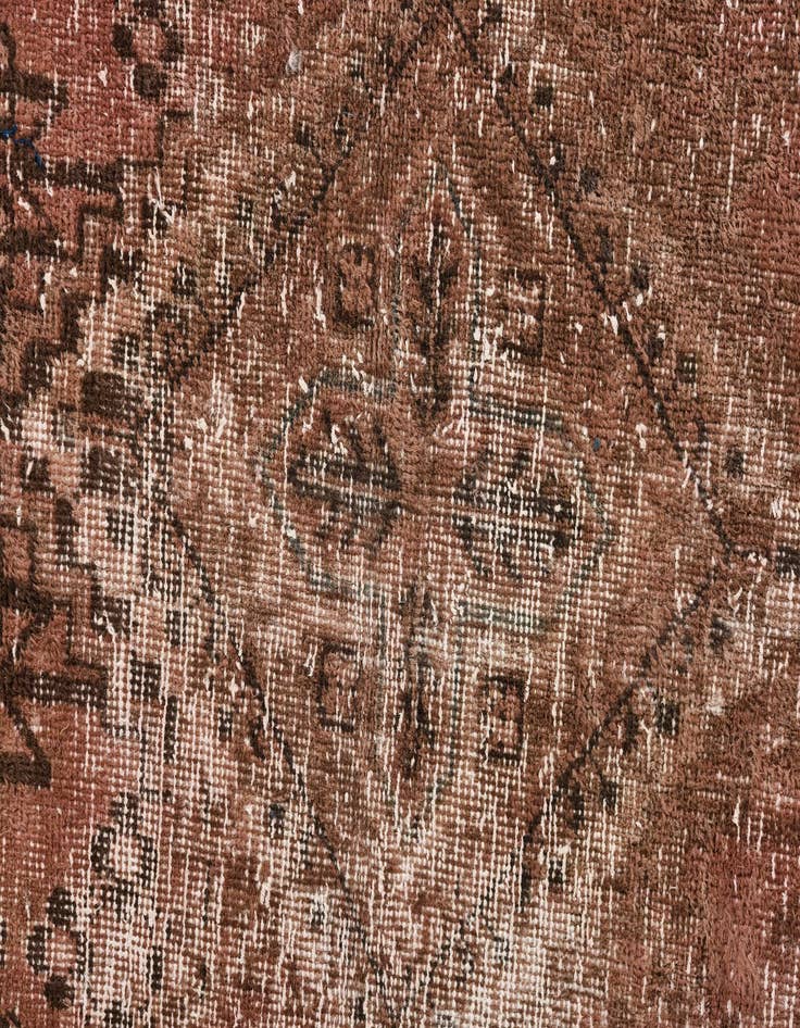 Detail image of  3' 6 x 6'  Hand Knotted Ultra Vintage Persian Wool Rug