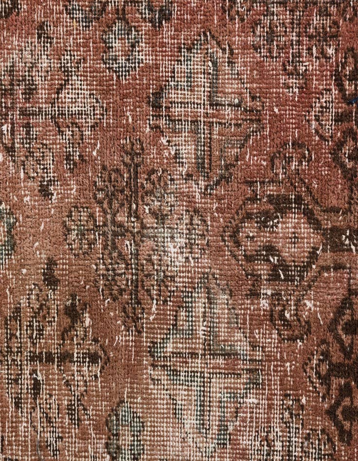 Detail image of  3' 6 x 6'  Hand Knotted Ultra Vintage Persian Wool Rug