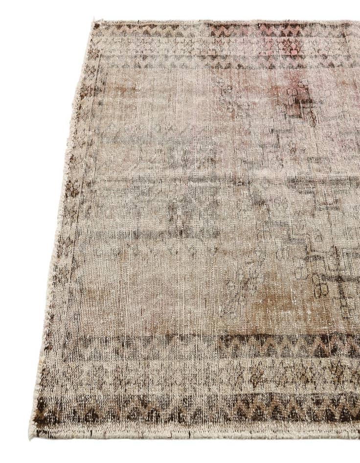 Detail image of  4' x 6' 5  Hand Knotted Ultra Vintage Persian Wool Rug