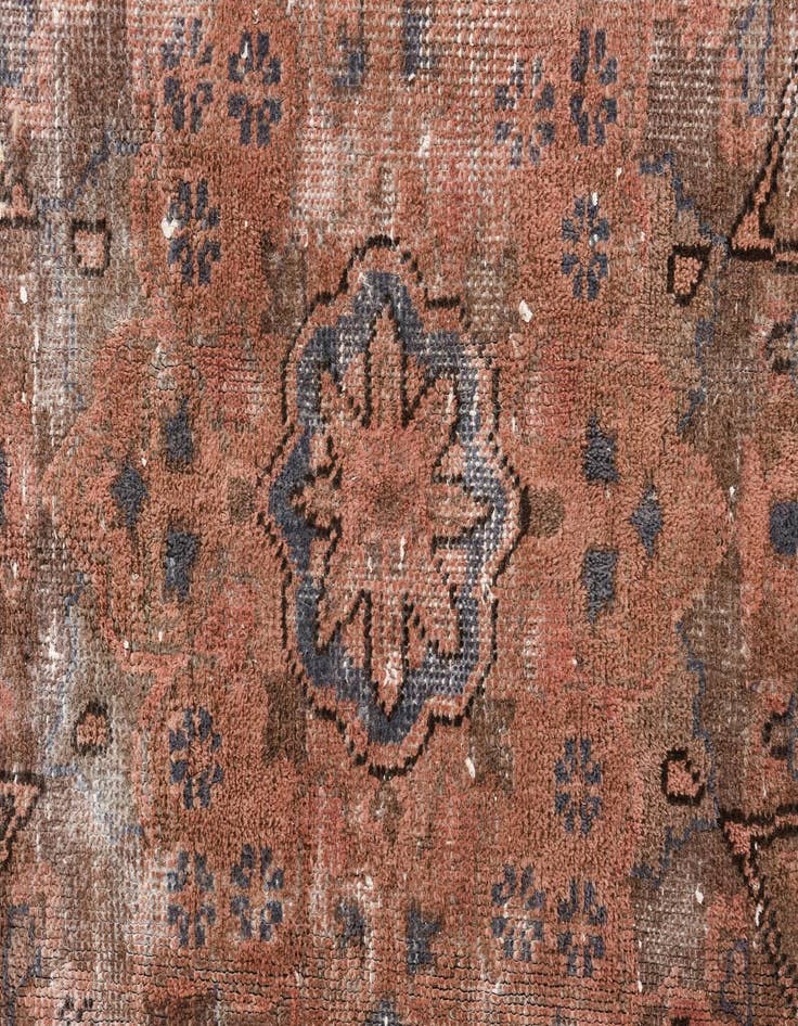 Detail image of  6' 6 x 9' 6  Hand Knotted Ultra Vintage Persian Wool Rug