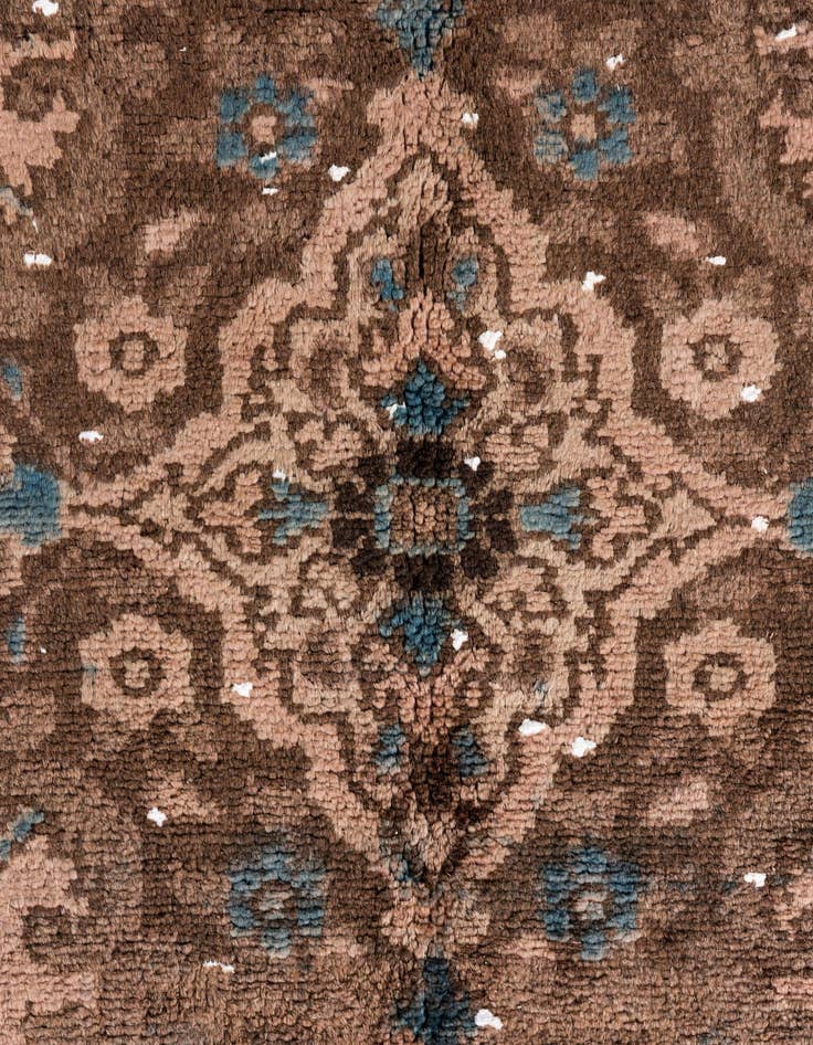 Detail image of  7' 3 x 10' 2  Hand Knotted Ultra Vintage Persian Wool Rug