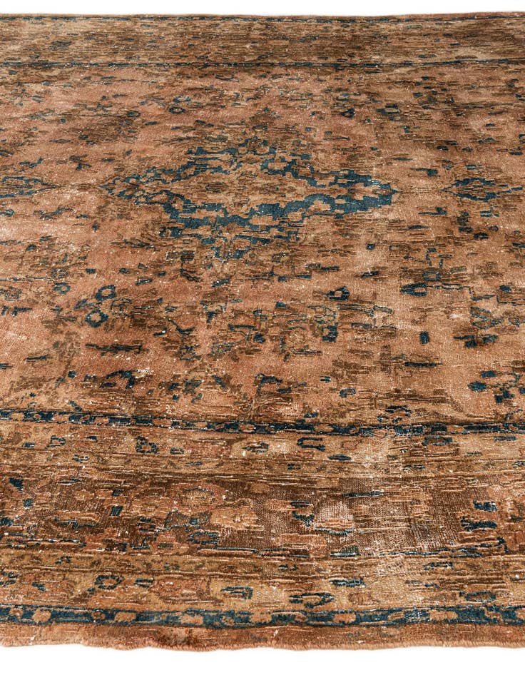 Detail image of  9' x 11'  Hand Knotted Ultra Vintage Persian Wool Rug