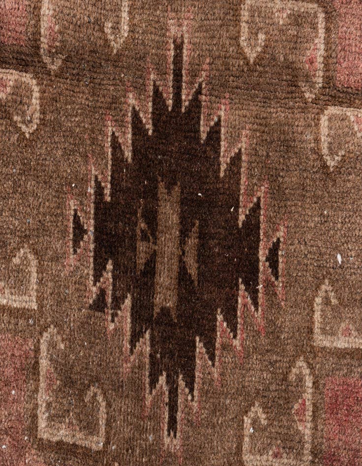 Detail image of  3' 5 x 6' 7  Hand Knotted Ultra Vintage Persian Wool Rug