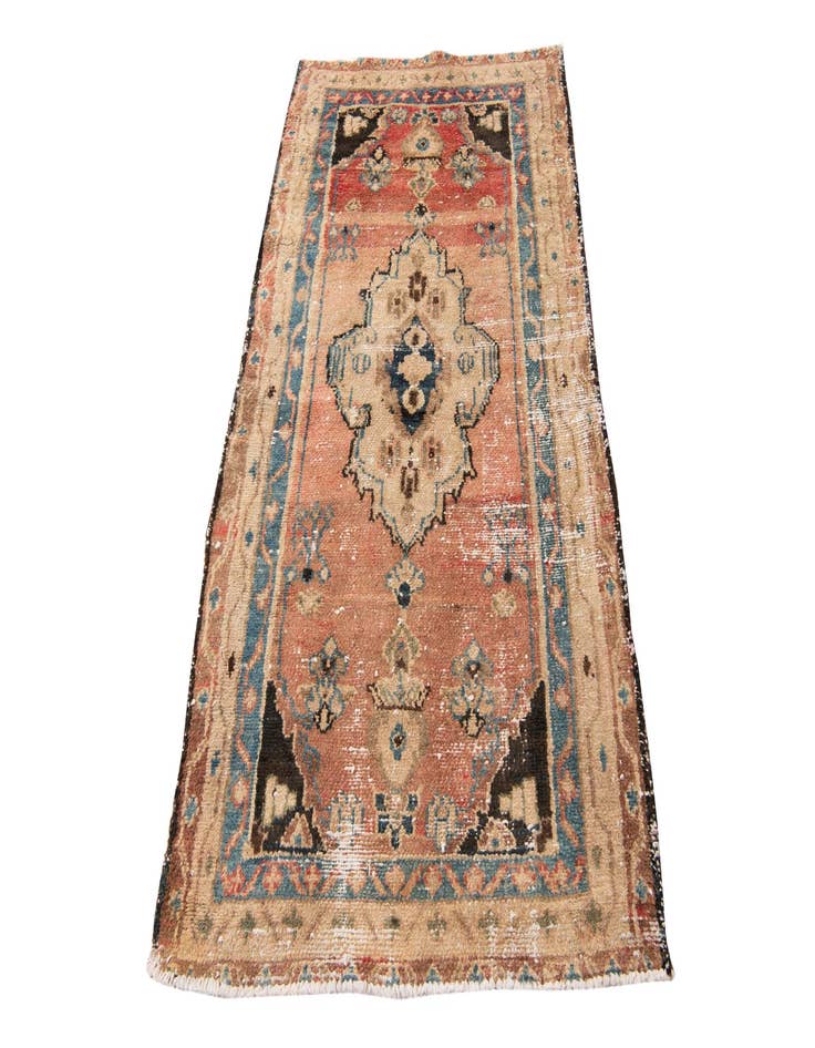 Detail image of  3' 2 x 5' 8  Hand Knotted Ultra Vintage Persian Wool Rug