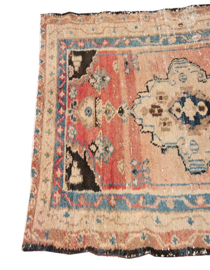 Detail image of  3' 2 x 5' 8  Hand Knotted Ultra Vintage Persian Wool Rug
