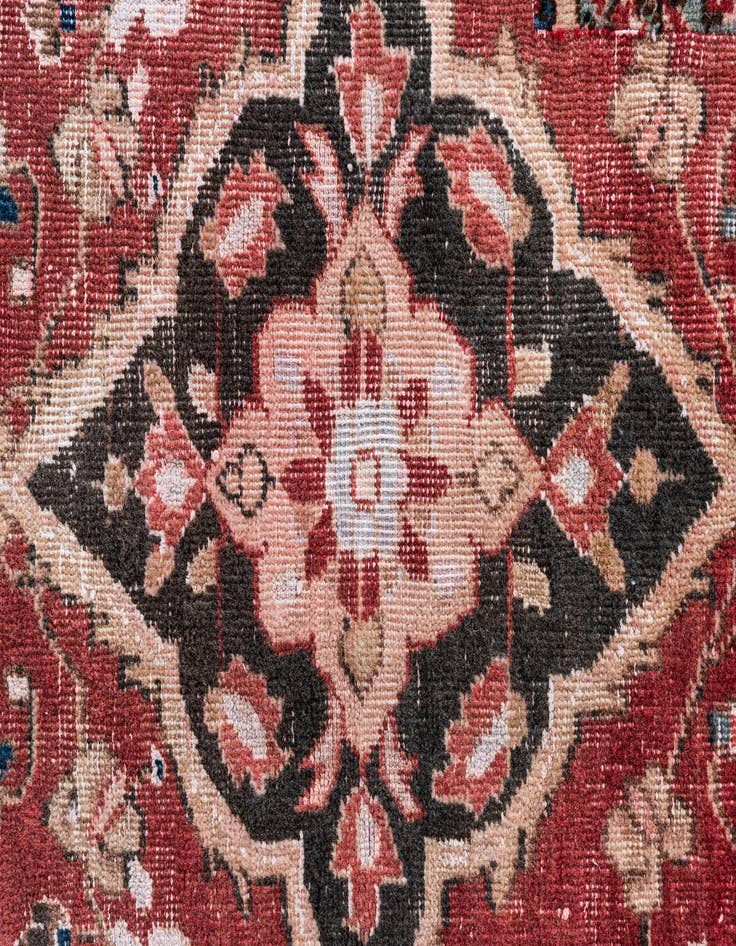 Detail image of  3' 10 x 6' 2  Hand Knotted Ultra Vintage Persian Wool Rug