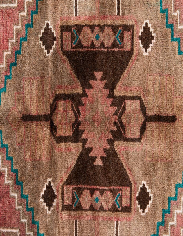 Detail image of  3' 5 x 6' 1  Hand Knotted Ultra Vintage Persian Wool Rug