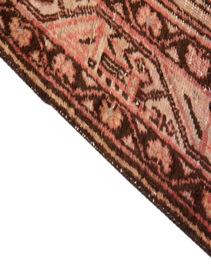 Detail image of  4' 2 x 7'  Hand Knotted Ultra Vintage Persian Wool Rug