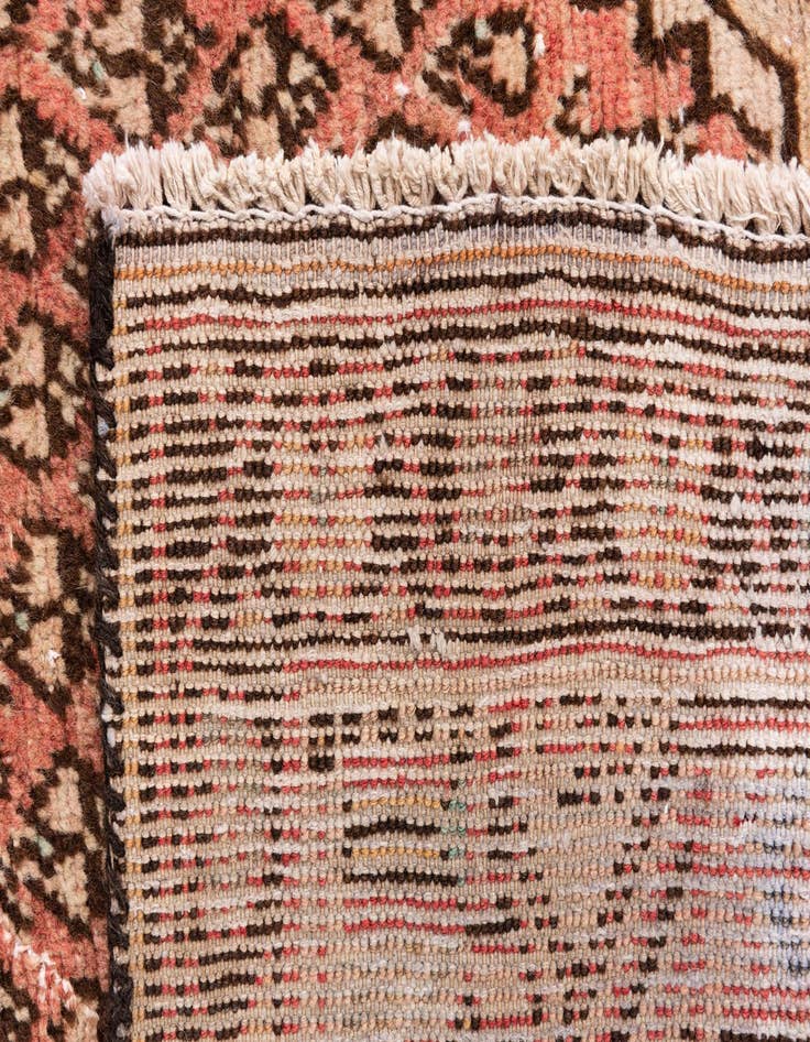 Detail image of  4' 2 x 7'  Hand Knotted Ultra Vintage Persian Wool Rug