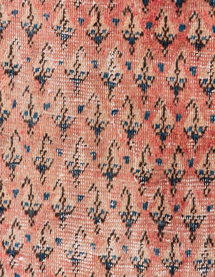 Detail image of  4' 3 x 6' 2  Hand Knotted Ultra Vintage Persian Wool Rug