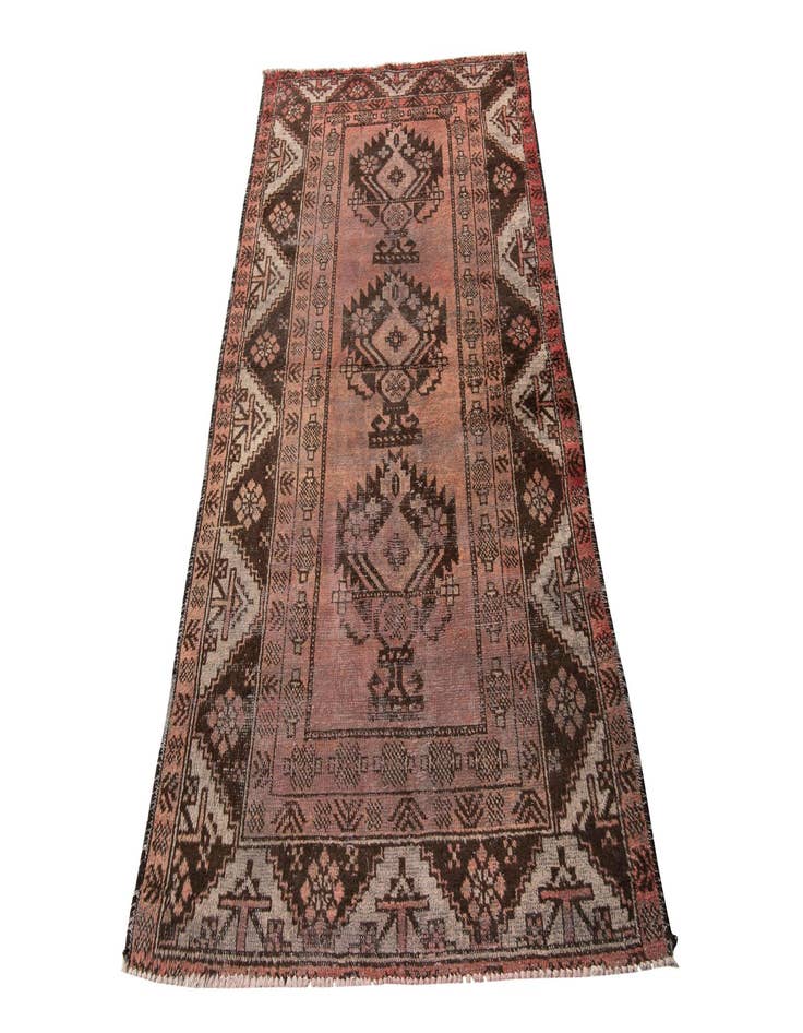 Detail image of  3' 10 x 6' 9  Hand Knotted Ultra Vintage Persian Wool Rug