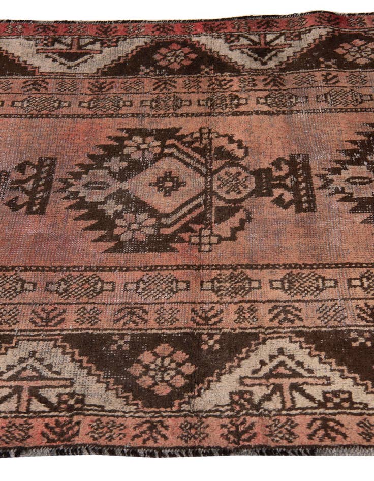 Detail image of  3' 10 x 6' 9  Hand Knotted Ultra Vintage Persian Wool Rug